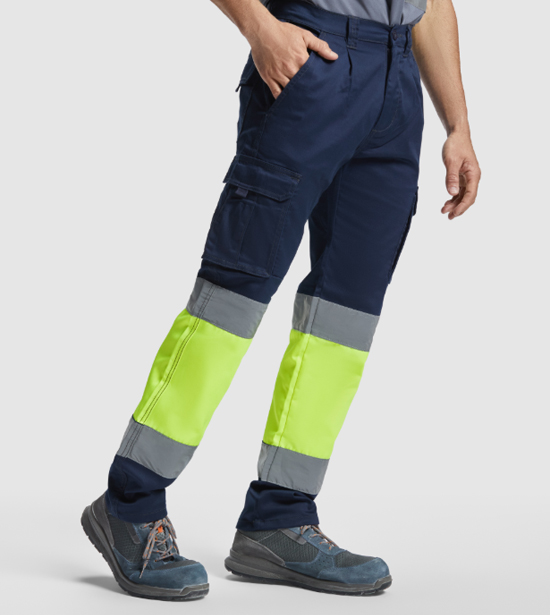 Pantalón Bicolor Alta Visibilidad Personalizada con DTF